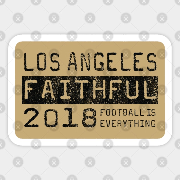 Football Is Everything - Los Angeles FC LAFC Faithful Sticker by FOOTBALL IS EVERYTHING